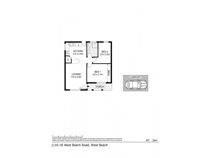 1/16-18 West Beach Road, West Beach SA 5024 Floorplan