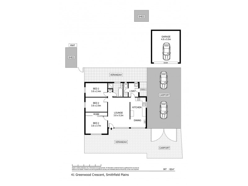 41 Greenwood Crescent, Smithfield Plains SA 5114 Floorplan