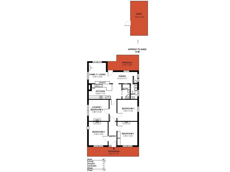34 Rowell Cresent, West Croydon SA 5008 Floorplan