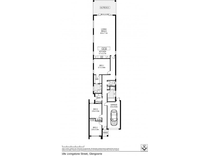18B Livingstone Street, Glengowrie SA 5044 Floorplan