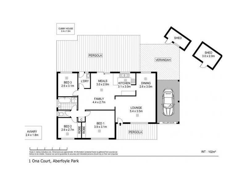 1 Ona Crt, Aberfoyle Park SA 5159 Floorplan