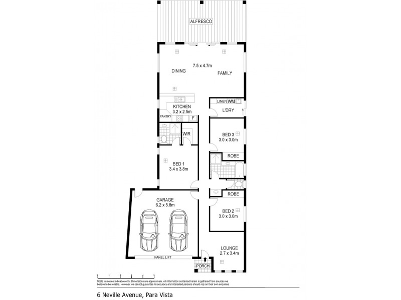 6a Neville Avenue, Para Vista SA 5093 Floorplan