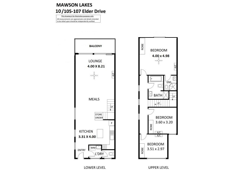 10 / 105-107 Elder Drive, Mawson Lakes SA 5095 Floorplan