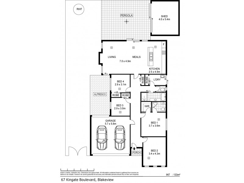 67 Kingate Boulevard, Blakeview SA 5114 Floorplan