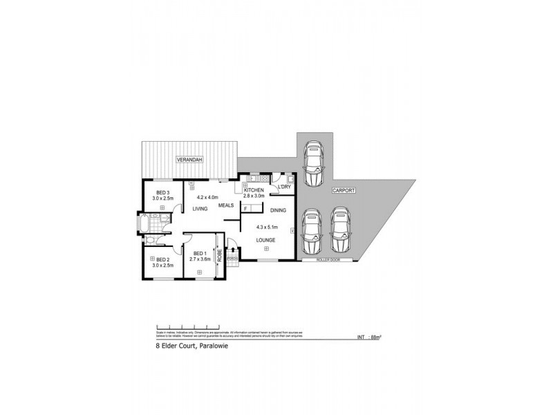 8 Elder Court, Paralowie SA 5108 Floorplan