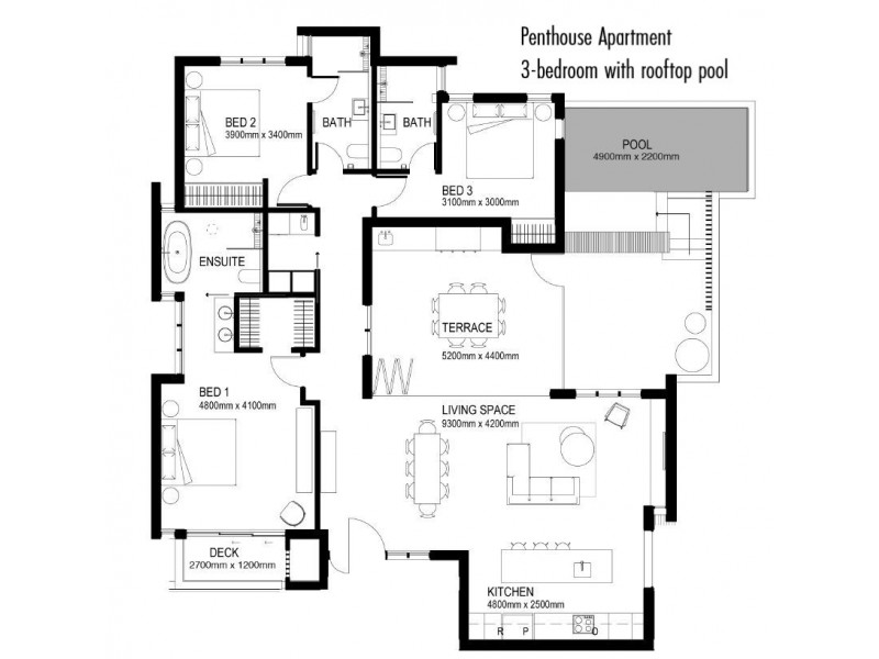 49 MACROSSAN STREET (Laughing Water Apartments), Port Douglas QLD 4877 Floorplan
