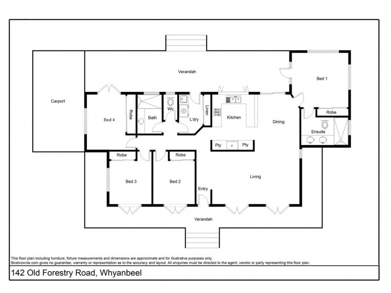 142 OLD FORESTRY ROAD, Whyanbeel QLD 4873 Floorplan