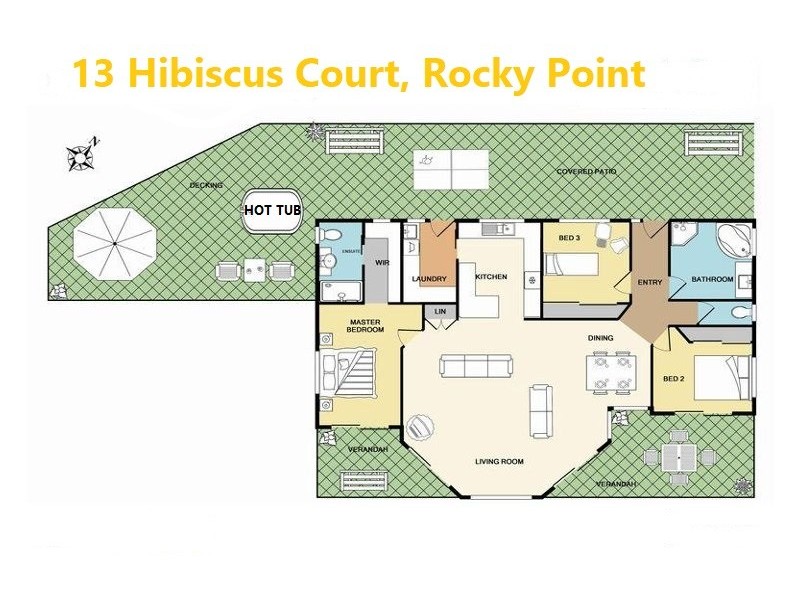 13 HIBISCUS CRT ROCKY POINT VIA, Mossman QLD 4873 Floorplan