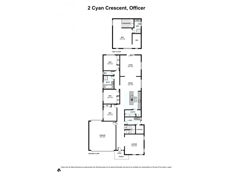2 Cyan Crescent, Officer VIC 3809 Floorplan