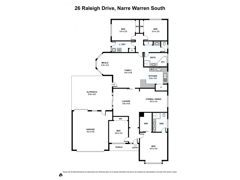 26 Raleigh Drive, Narre Warren South VIC 3805 Floorplan