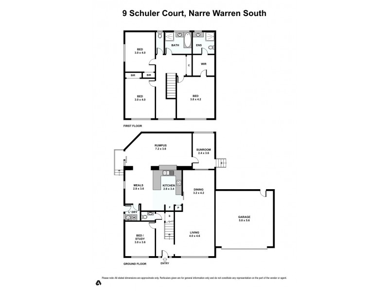 9 Schuler Court, Narre Warren VIC 3805 Floorplan