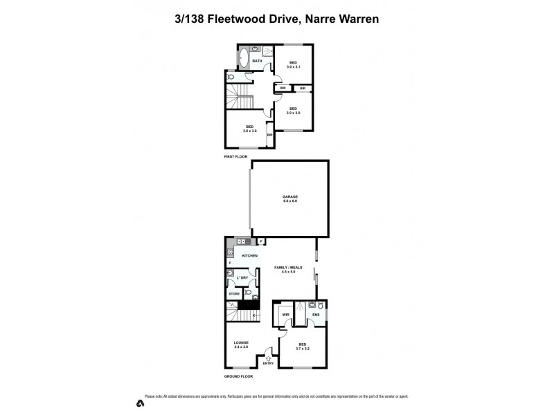 Unit 3/138 Fleetwood Drive, Narre Warren VIC 3805 Floorplan