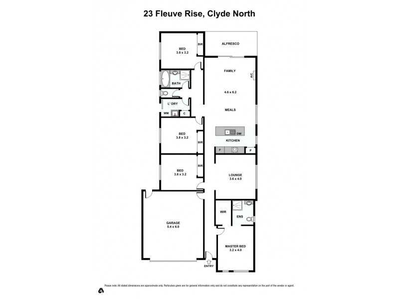 23 Fleuve Rise, Clyde North VIC 3978 Floorplan