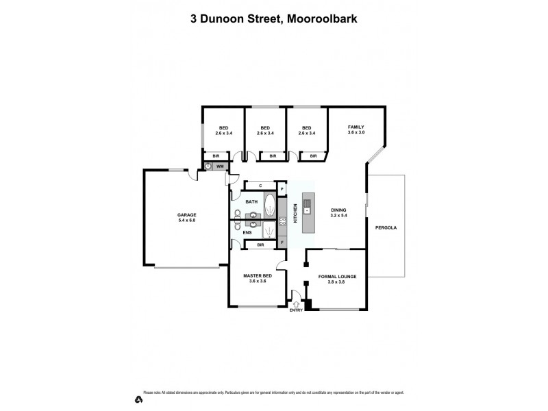 3 Dunoon Street, Mooroolbark VIC 3138 Floorplan