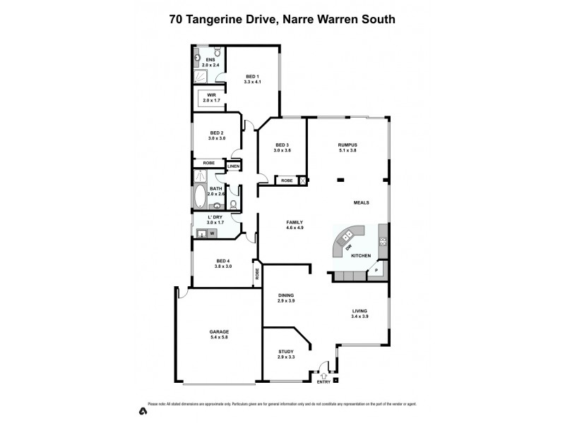 70 Tangerine Drive, Narre Warren South VIC 3805 Floorplan