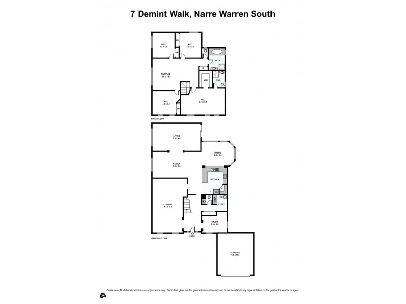 7 Demint Walk, Narre Warren South VIC 3805 Floorplan