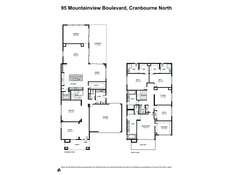 95 Mountainview Boulevard, Cranbourne North VIC 3977 Floorplan