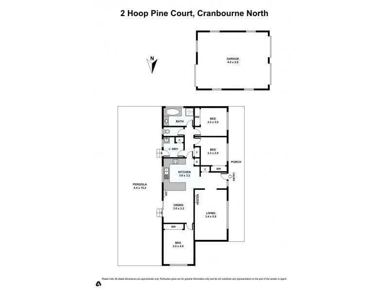 2 Hoop Pine Court, Cranbourne North VIC 3977 Floorplan
