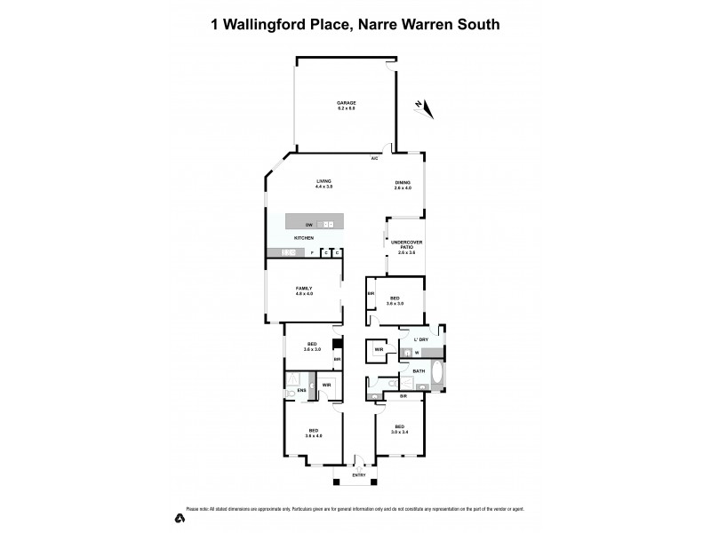 1 Wallingford Place, Narre Warren South VIC 3805 Floorplan