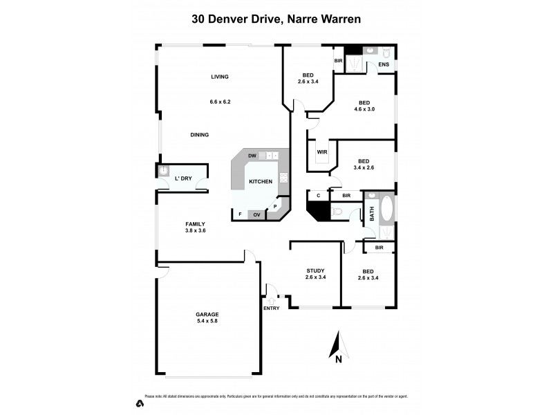 30 Denver Drive, Narre Warren VIC 3805 Floorplan