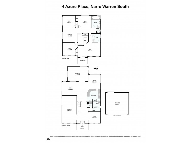 4 Azure Place, Narre Warren South VIC 3805 Floorplan