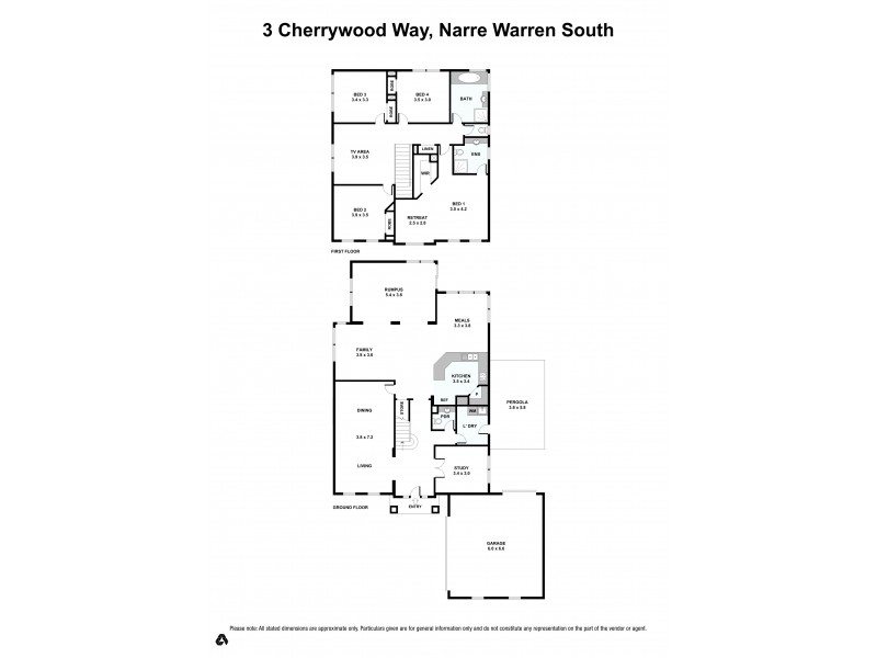 3 Cherrywood Way, Narre Warren South VIC 3805 Floorplan