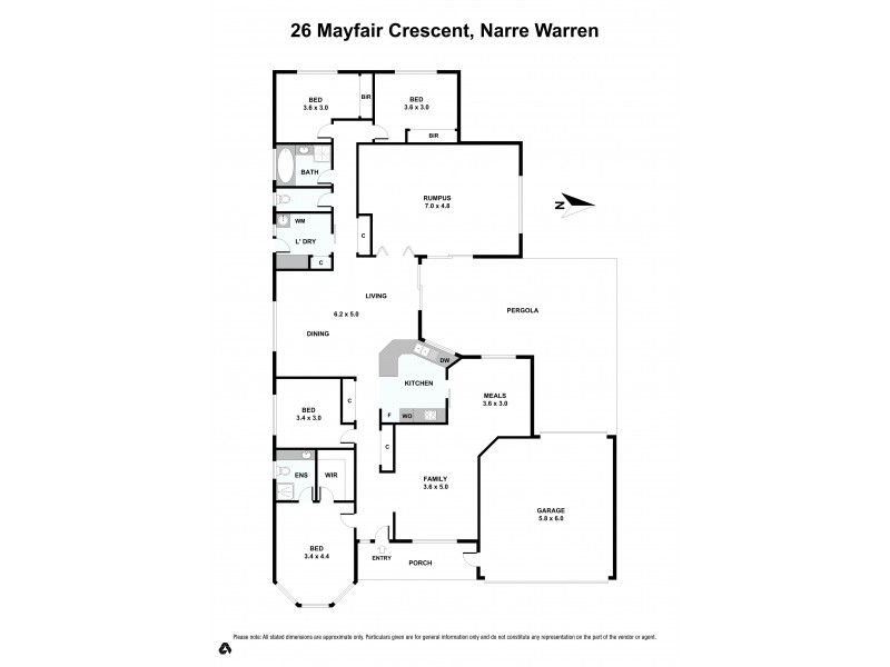 26 Mayfair Crescent, Narre Warren VIC 3805 Floorplan