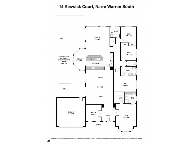14 Keswick Court, Narre Warren South VIC 3805 Floorplan