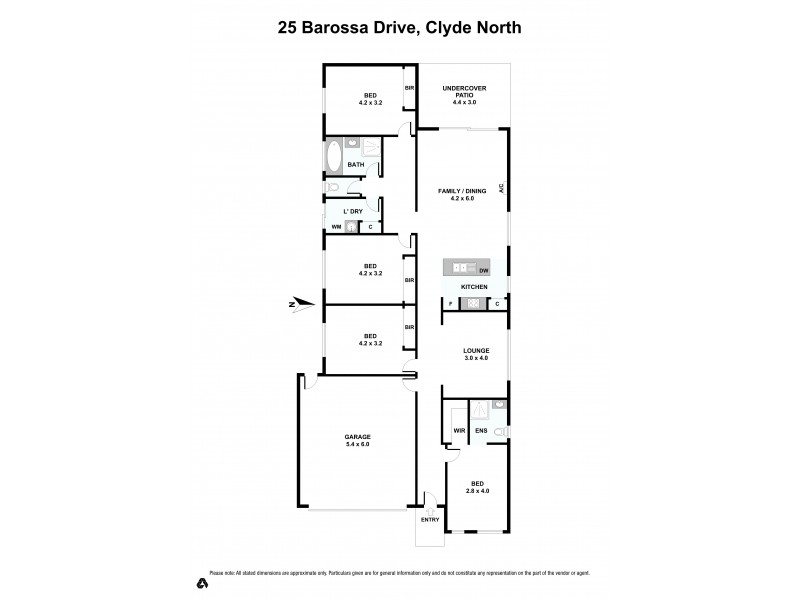 25 Barossa Drive, Clyde North VIC 3978 Floorplan