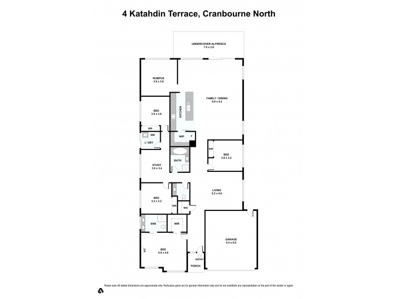 4 Katahdin Terrace, Cranbourne North VIC 3977 Floorplan