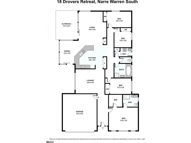 18 Drovers Retreat, Narre Warren South VIC 3805 Floorplan