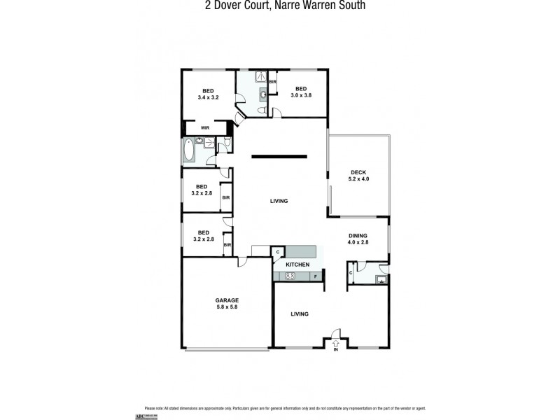 2 Dover Court, Narre Warren South VIC 3805 Floorplan