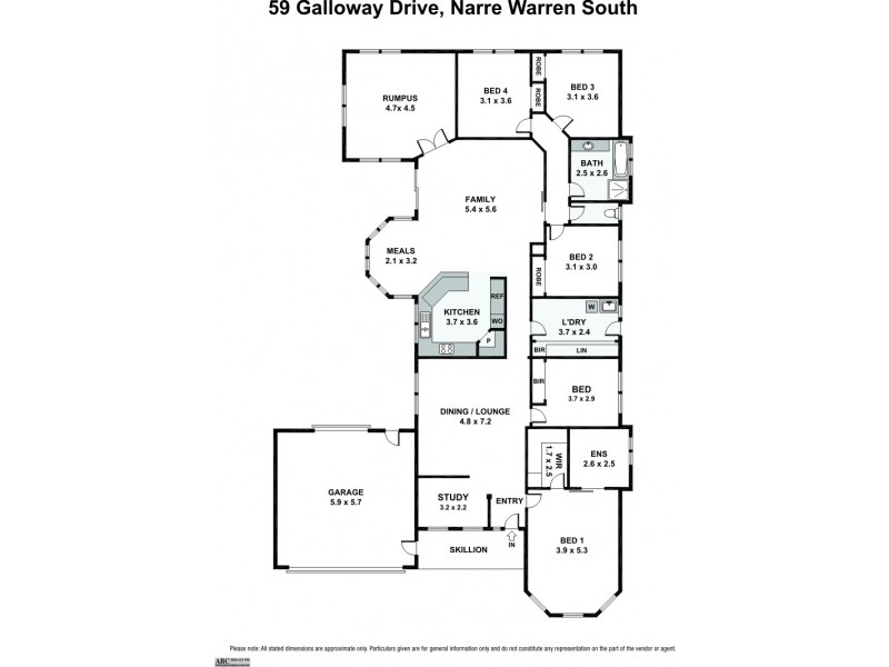59 Galloway Drive, Narre Warren South VIC 3805 Floorplan