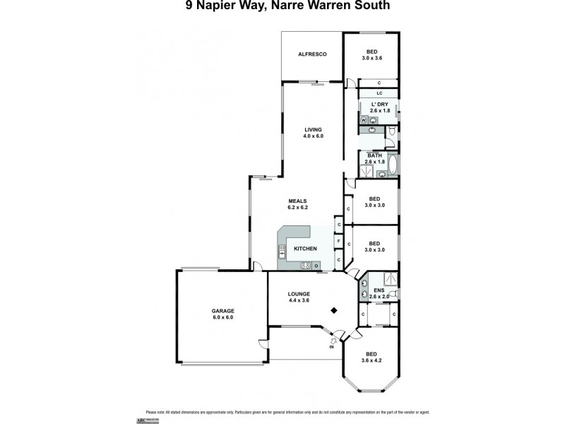 9 Napier Way, Narre Warren South VIC 3805 Floorplan