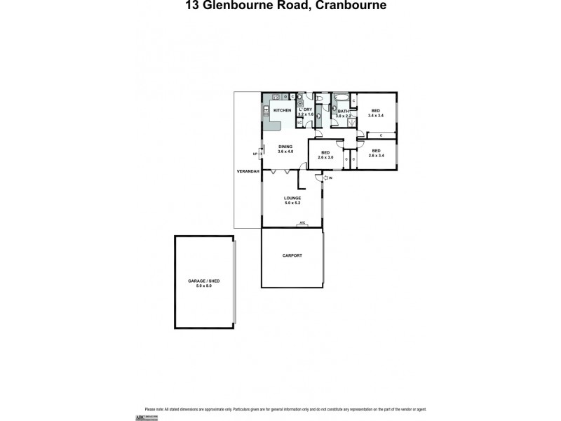 13 Glenbourne Road, Cranbourne VIC 3977 Floorplan