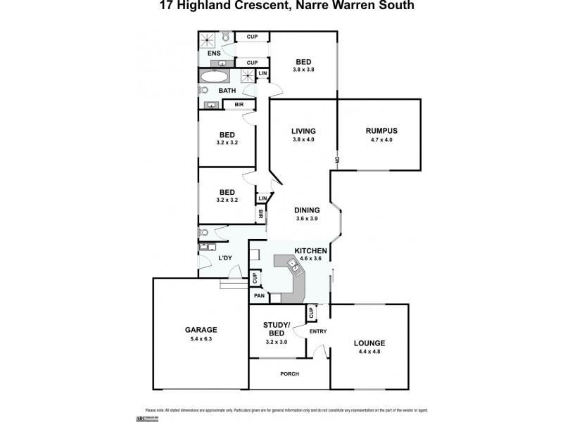 17 Highland Crescent, Narre Warren South VIC 3805 Floorplan