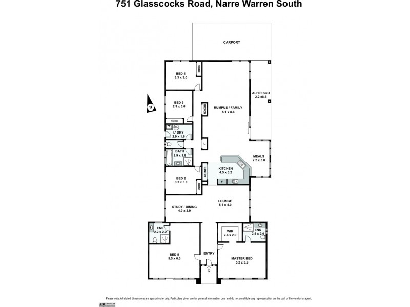 751 Glasscocks Road, Narre Warren South VIC 3805 Floorplan