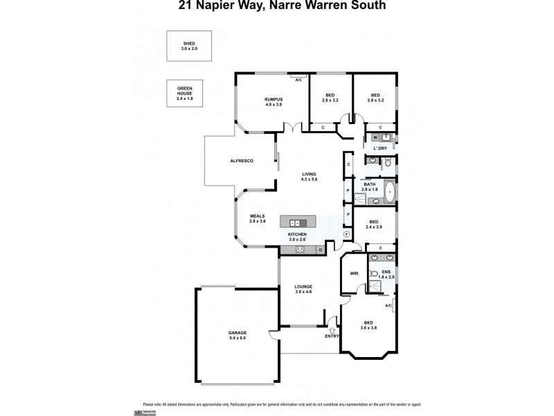 21 Napier Way, Narre Warren South VIC 3805 Floorplan