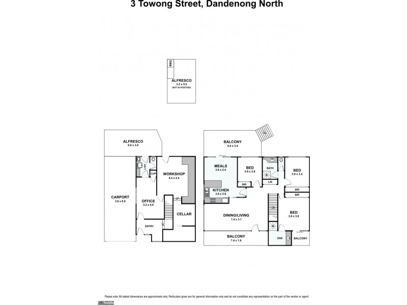3 Towong Street, Dandenong North VIC 3175 Floorplan