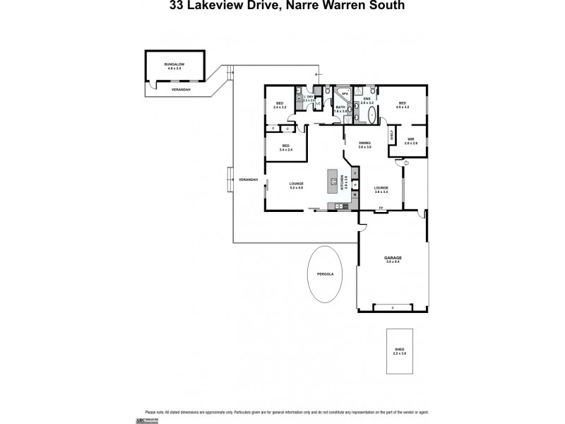 33 Lakeview Drive, Narre Warren South VIC 3805 Floorplan