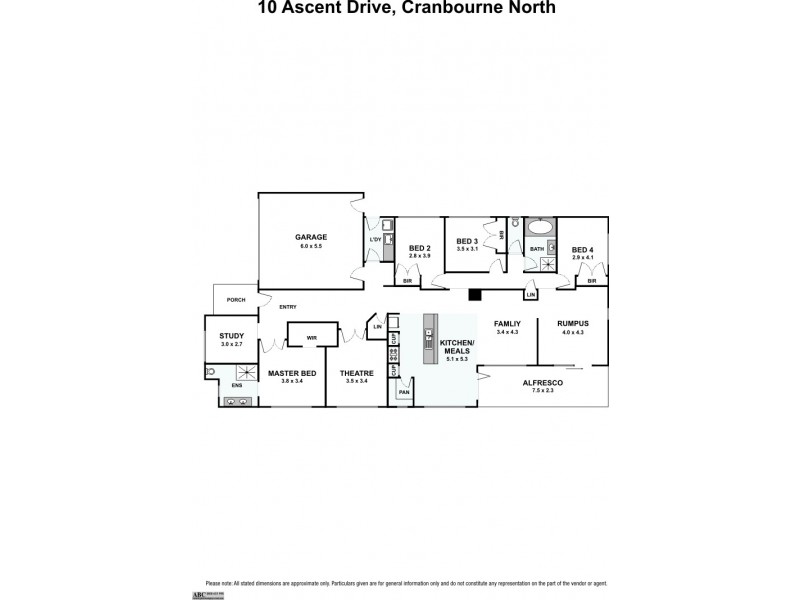 10 Ascent Drive, Cranbourne North VIC 3977 Floorplan