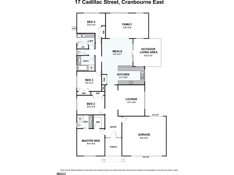 17 Cadillac Street, Cranbourne East VIC 3977 Floorplan