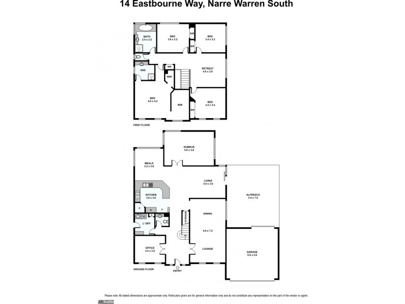 14 Eastbourne Way, Narre Warren South VIC 3805 Floorplan