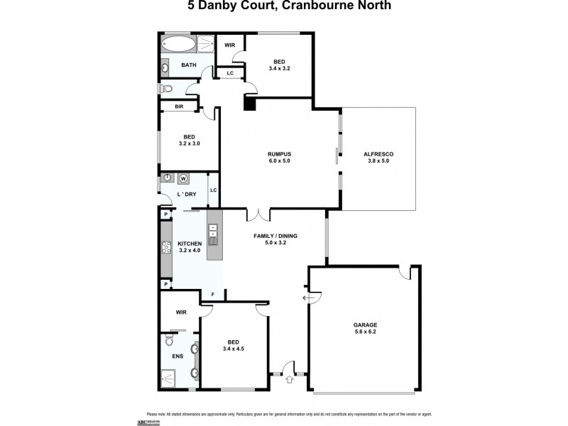 5 Danby Court, Cranbourne North VIC 3977 Floorplan