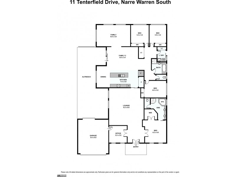 11 Tenterfield Drive, Narre Warren South VIC 3805 Floorplan
