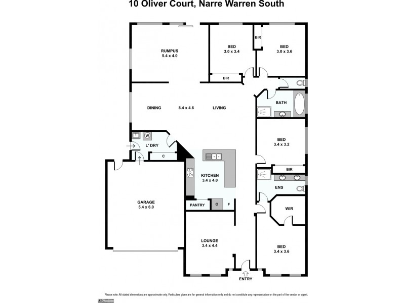 10 Oliver Court, Narre Warren South VIC 3805 Floorplan