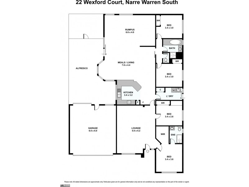 22 Wexford Court, Narre Warren South VIC 3805 Floorplan