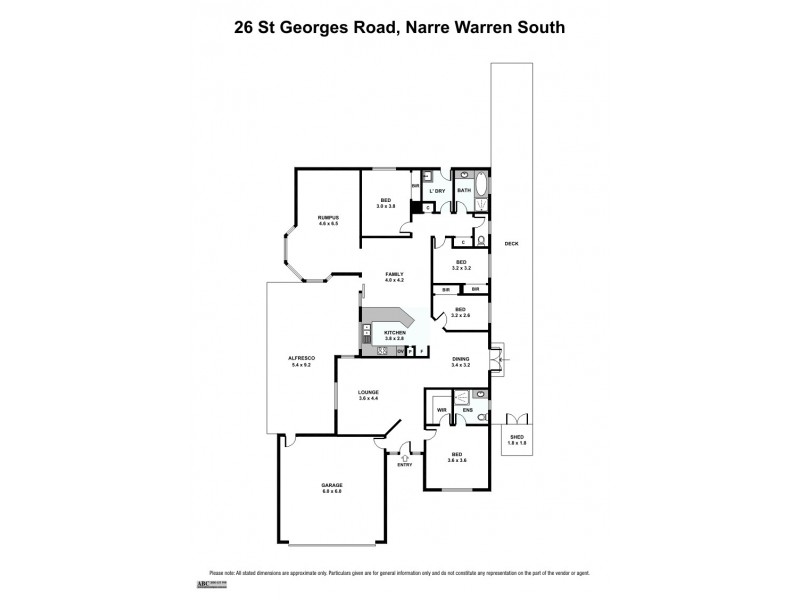 26 St Georges Road, Narre Warren South VIC 3805 Floorplan
