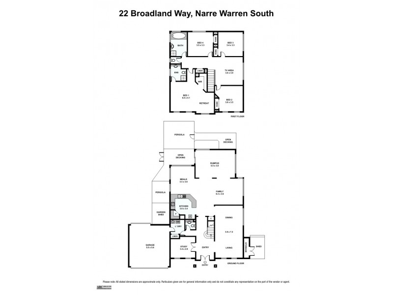 22 Broadland Way, Narre Warren South VIC 3805 Floorplan