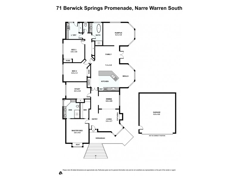 71 Berwick Springs Promenade, Narre Warren South VIC 3805 Floorplan